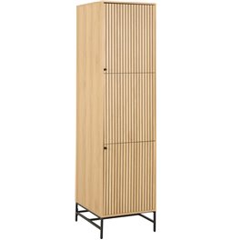 Wardrobe Albany, natural color, H200x51x60cm 