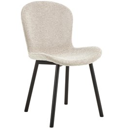 Dining chair Asra, set of 2 pcs, beige, H86x50x58cm, seat height 47cm