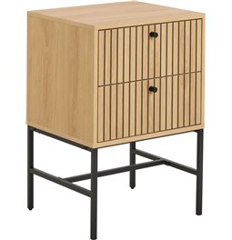 Bedside table Albany, natural color, H70x46x40cm 