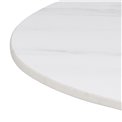 Bar table Alta, white marble look, H105xD80cm 
