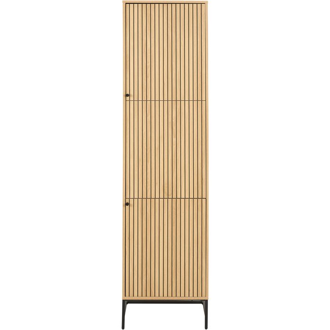 Wardrobe Albany, natural color, H200x51x60cm 
