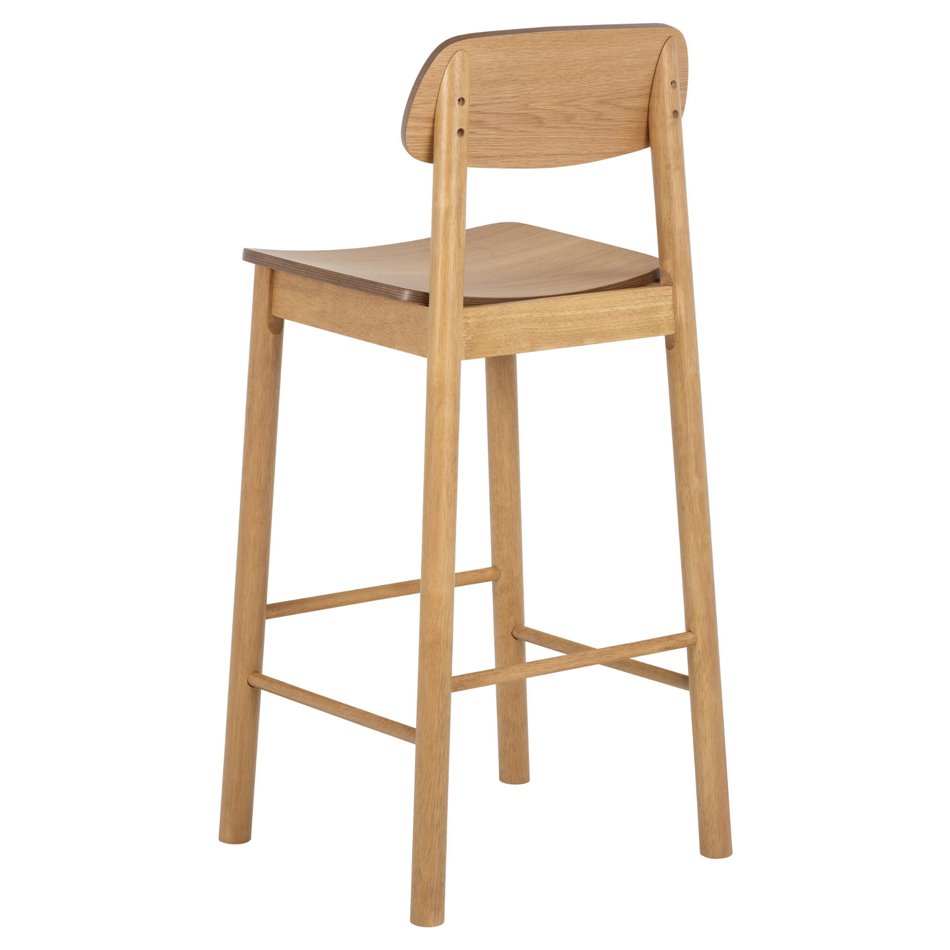 Bar chair Arlov, set of 2 pcs, natural color, H105x43.5x46.5cm, seat height 74cm