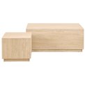 Комплект журнальных столиков Aice, бежевый, H42x100x60см 