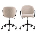 Office chair Atricia, beige, H93.5x59x50cm, seat height 45-55cm