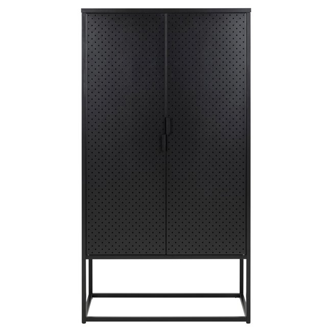 Шкаф Acevton, чёрный, H150x80x40см 