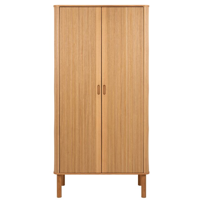 Wardrobe Angley, natural color, H200x100x55cm 