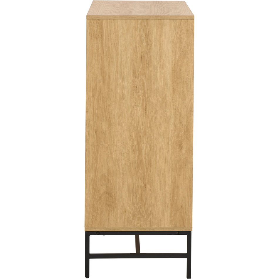 Chest of drawers Albany, natural color, H100x80.5x40cm 