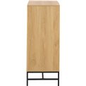 Chest of drawers Albany, natural color, H100x80.5x40cm 