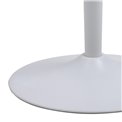 Bar table Alta, white marble look, H105xD80cm 