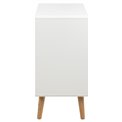 Chest of drawers Alovell, white, H80x80x40cm 