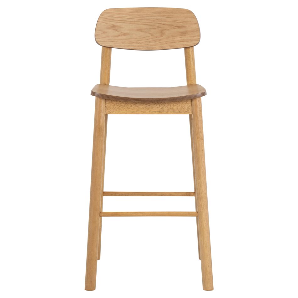 Bar chair Arlov, set of 2 pcs, natural color, H105x43.5x46.5cm, seat height 74cm