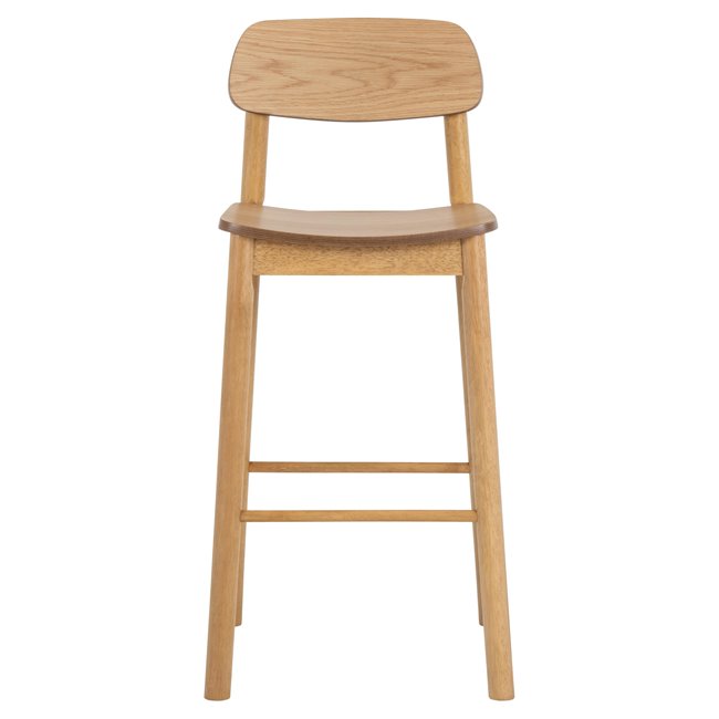 Bar chair Arlov, set of 2 pcs, natural color, H105x43.5x46.5cm, seat height 74cm