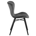 Dining chair Atilde, set of 2 pcs, grey, H82.5x47x53cm, seat height 46.5cm