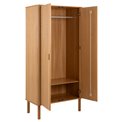 Wardrobe Angley, natural color, H200x100x55cm 