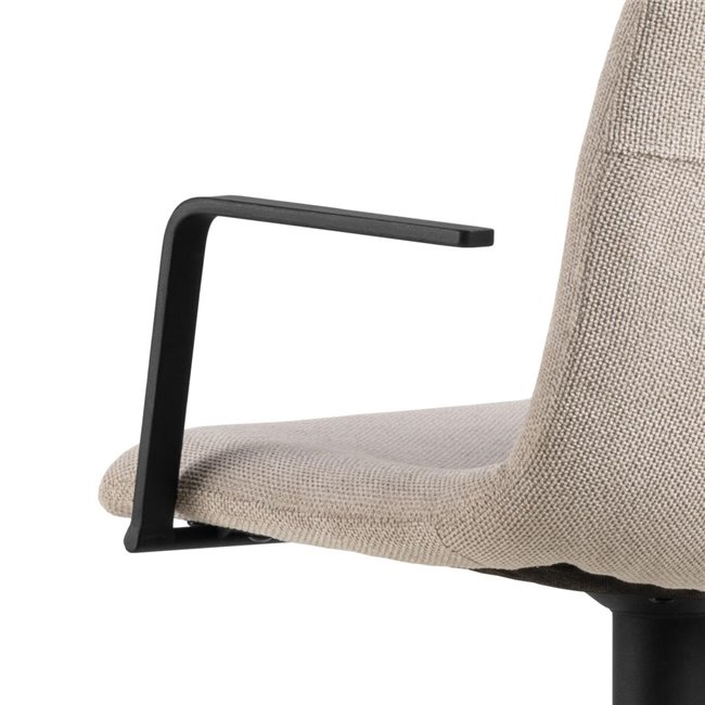 Bar chair Ablok, set of 2 pcs, beige, H114x50x53cm, seat height 63-84cm