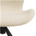 Dining chair Atilde, swiveling, set of 2 pcs, beige, H81x46.5x53cm, seat height 46.5cm