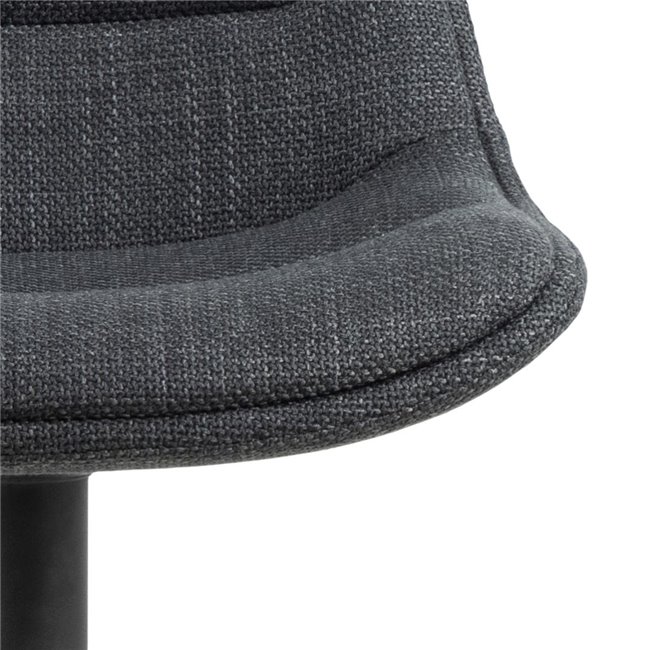 Bar chair Aisa, set of 2 pcs, dark grey, H95x47x52.5cm, seat height 65-86cm