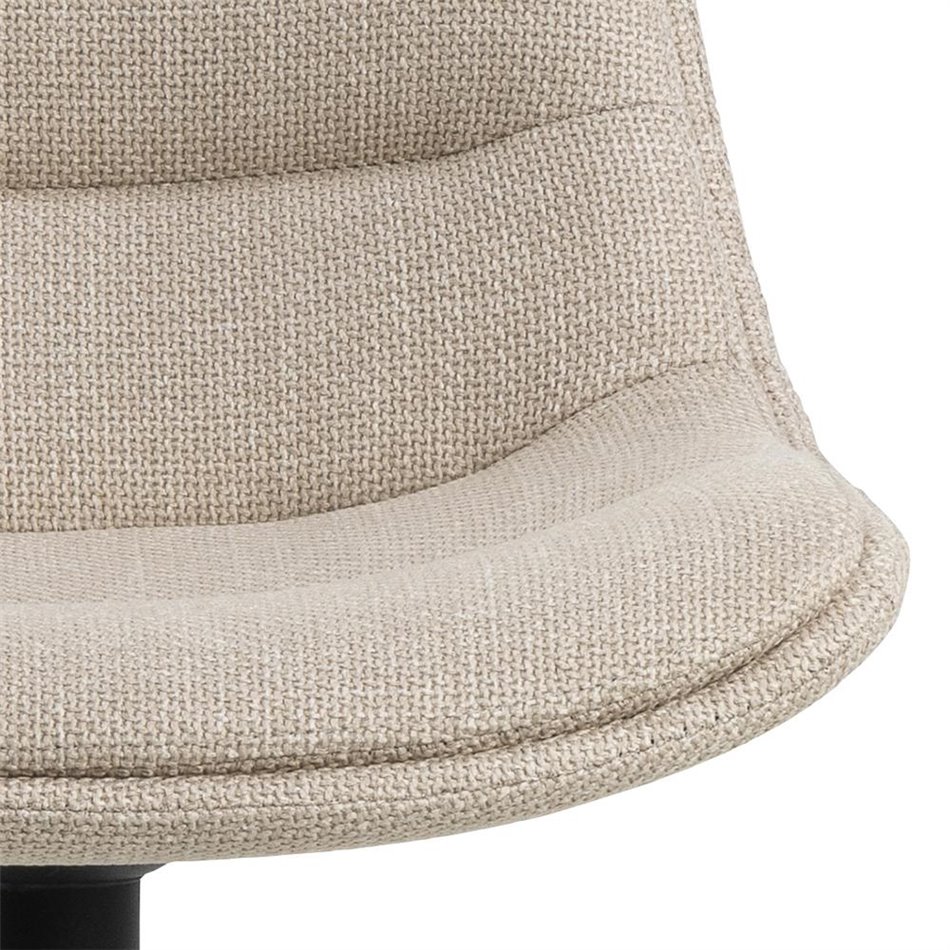 Bar chair Aisa, set of 2 pcs, beige, H95x47x52.5cm, seat height 65-86cm