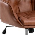 Office chair Ariko, brown, H106x60x67.5cm, seat height 47-57cm