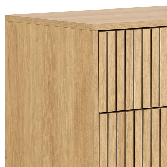 Chest of drawers Albany, natural color, H100x80.5x40cm 