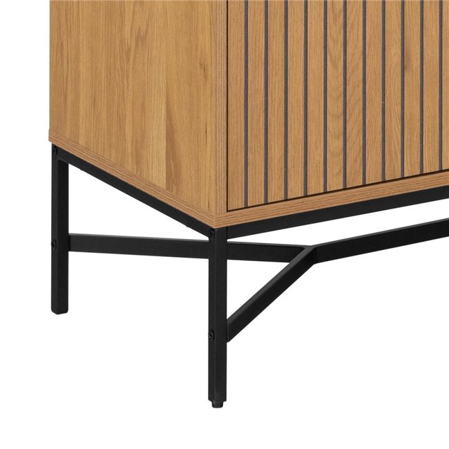 Vitriin Aipur, naturaalne värv, H180x80x40cm 