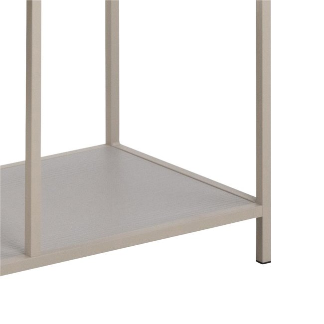 Bookcase Seaford, light grey/beige, H185x77x35cm 