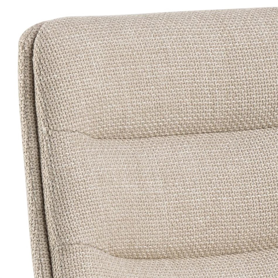 Bar chair Aisa, set of 2 pcs, beige, H95x47x52.5cm, seat height 65-86cm