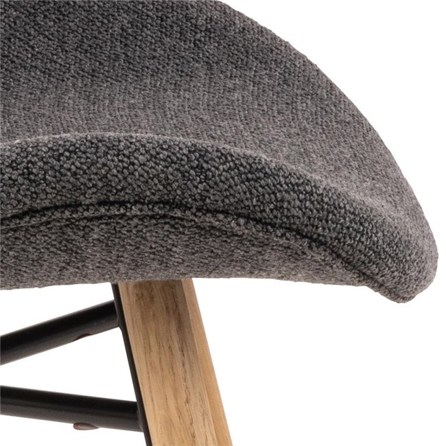 Dining chair Atilde, set of 2 pcs, grey, H82.5x47x53cm, seat height 46.5cm