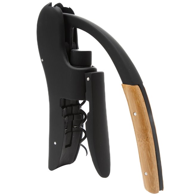 Штопор, черный/дерево, H15.5, 11.5cm