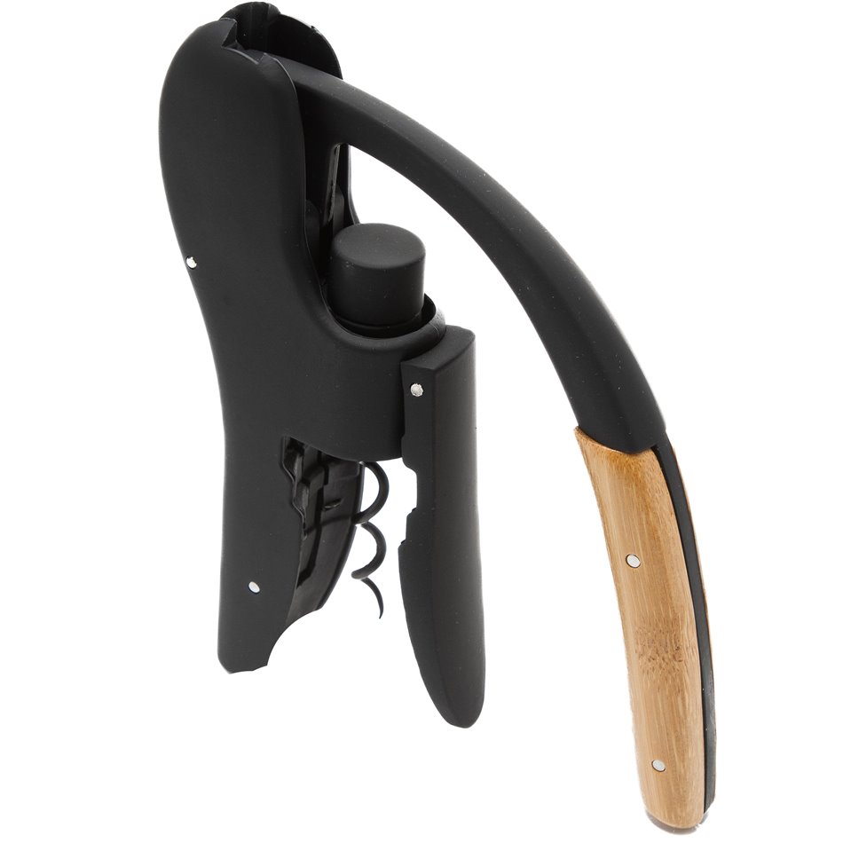 Штопор, черный/дерево, H15.5, 11.5cm