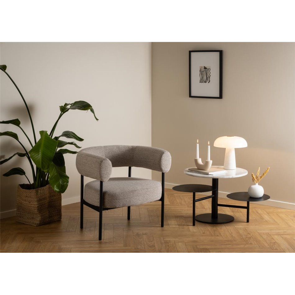 Кресло для отдыха Akfield бежевый, H71x78.5x67.5см, высота сиденья 43.5см