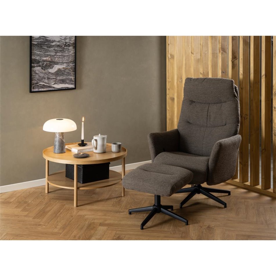 Tugitool Alondo jalapingiga, pruun, H112x75x83cm, istumisosa kõrgus 47cm