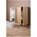 Wardrobe Angley, natural color, H200x100x55cm 