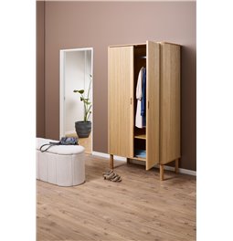 Wardrobe Angley, natural color, H200x100x55cm