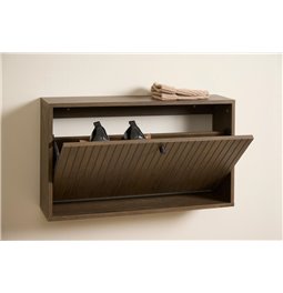 Shoe rack Albany, brown, H43x72x17cm