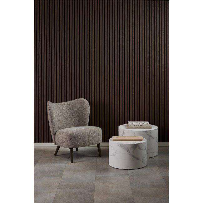 Kohvilaud komplekt Aice, valge marmorist välimus, H40xD58cm 