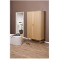 Wardrobe Angley, natural color, H200x100x55cm 
