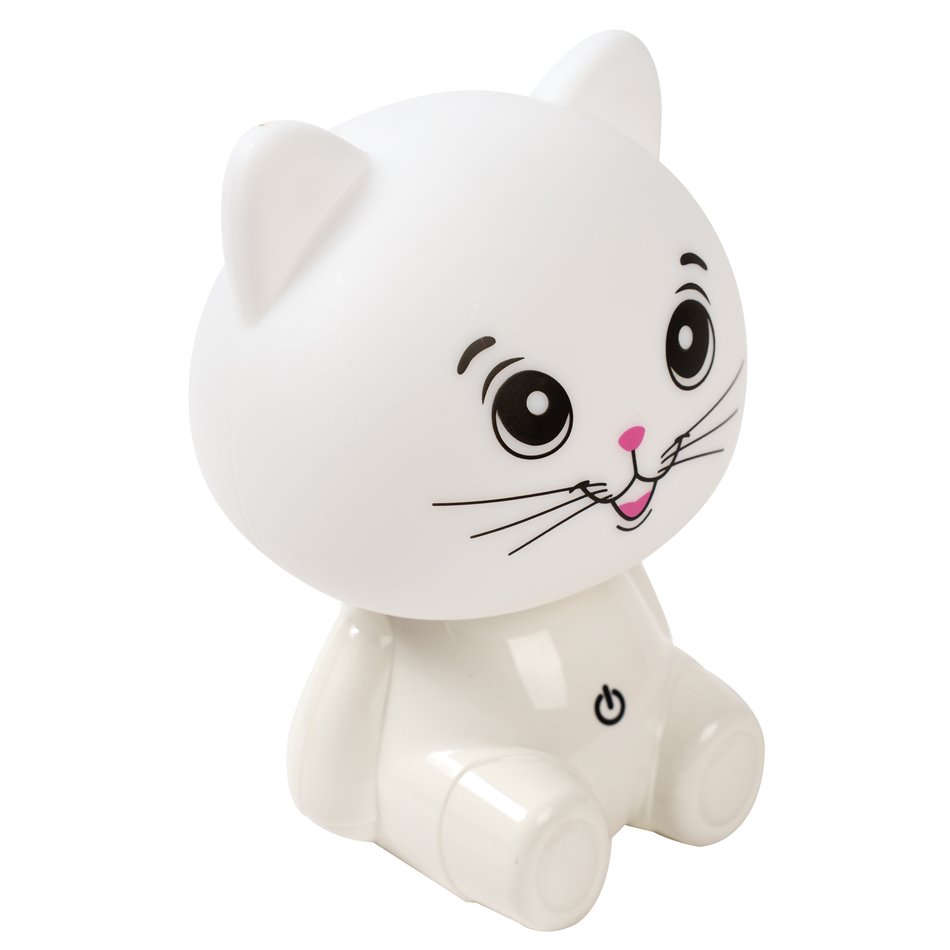 Night light Cat with USB, H17x11.5x11cm, 3.6W, 7400K, 320lm