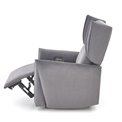 Electric recliner Helato, grey, polyester/metal/wood, H109-95x83x91-161cm, seat height 48-53cm