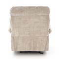 Electric recliner Hamore, beige, polyester/metal/wood, H86-100x105x100-168cm, seat height 50-55cm