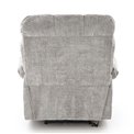Electric recliner Hamore, grey, polyester/metal/wood, H86-100x105x100-168cm, seat height 50-55cm