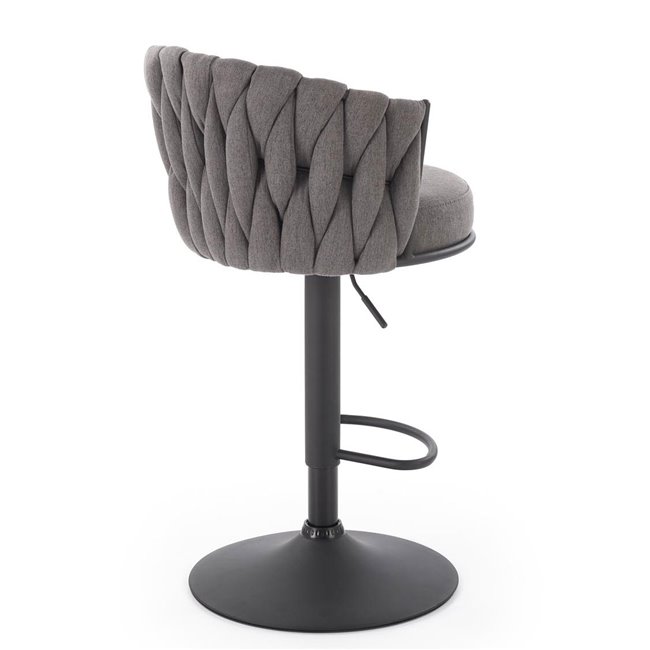 Baaritool Havigen H125, hall/must, teras/polüester, H90-105cm 54x53cm 