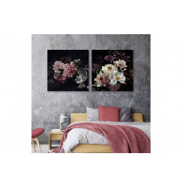 Klaasist pilt Flowers, 100x100cm