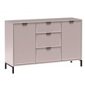 Cabinet Halink, old pink, metal/chipboard, H86x135x40.6cm 