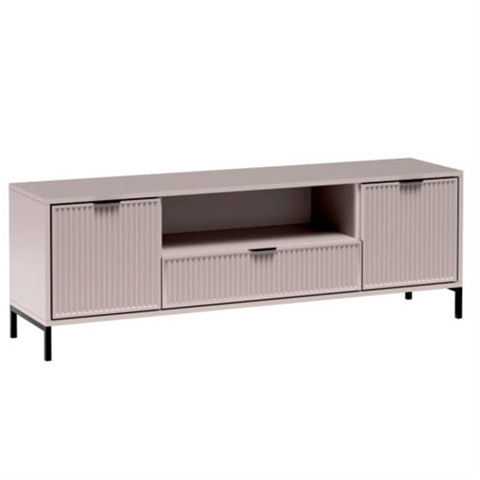 TV table Halink, old pink, metal/chipboard, 165x40.6cm, H55.7cm 