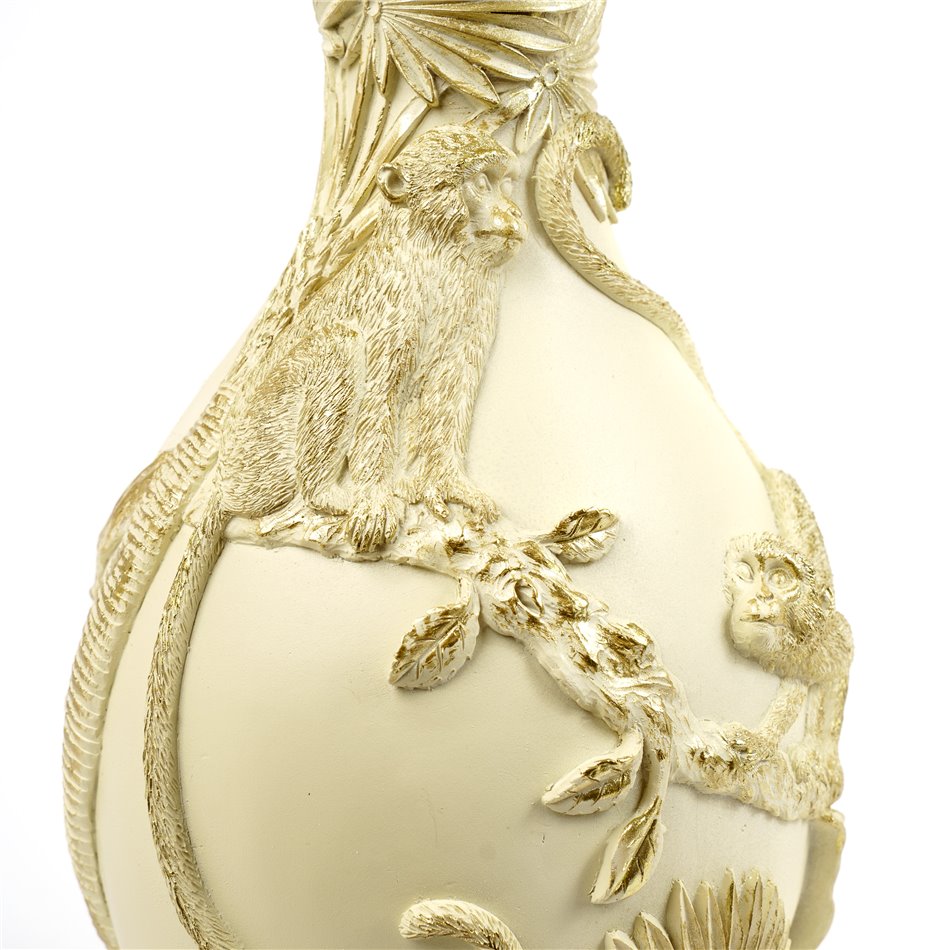 Декоративная ваза Fantasy, кремового/золотой цвет, H38cm, D19.5cm