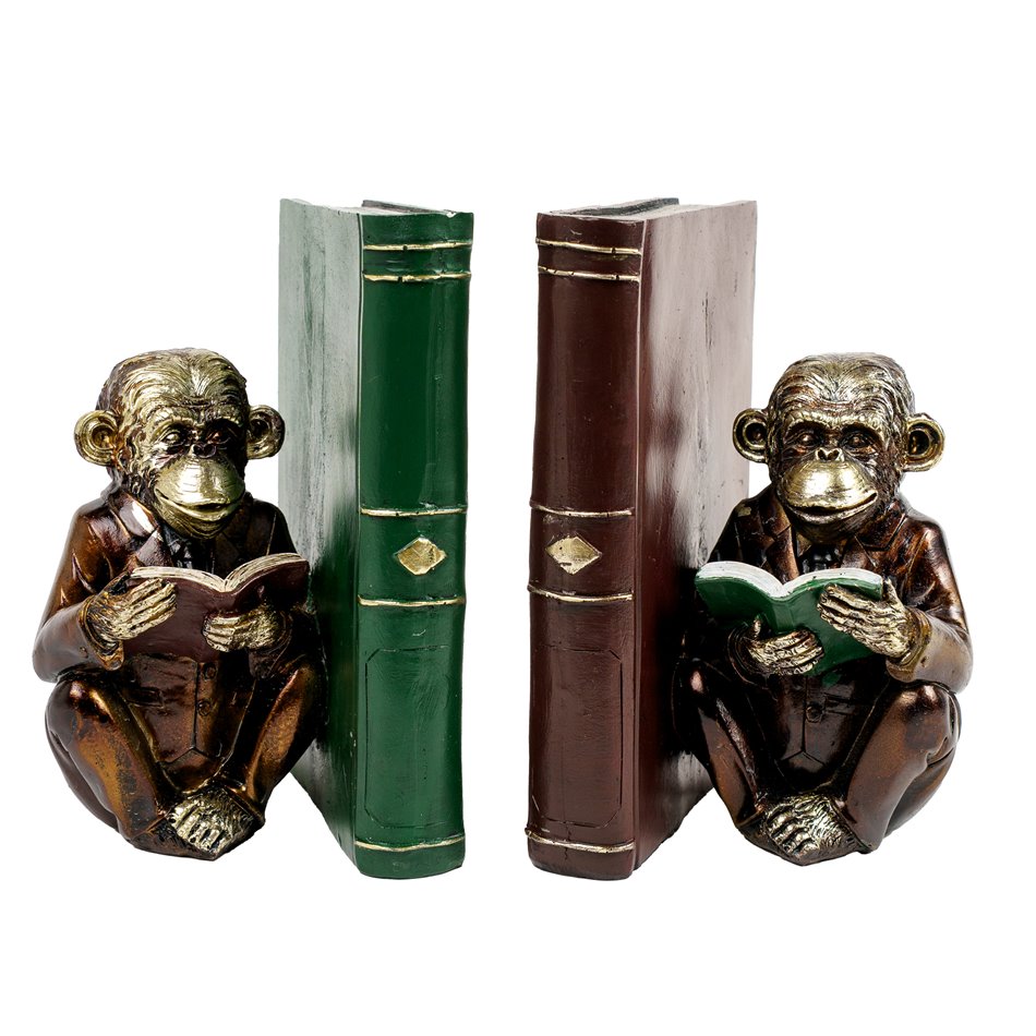Подставка для книг Monkey Bookend, комплект, H17x21x11.5cm