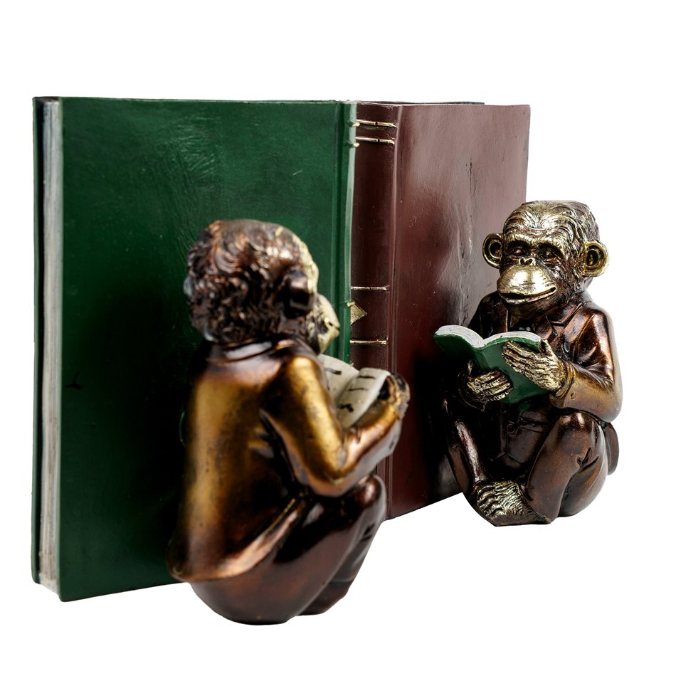 Подставка для книг Monkey Bookend, комплект, H17x21x11.5cm