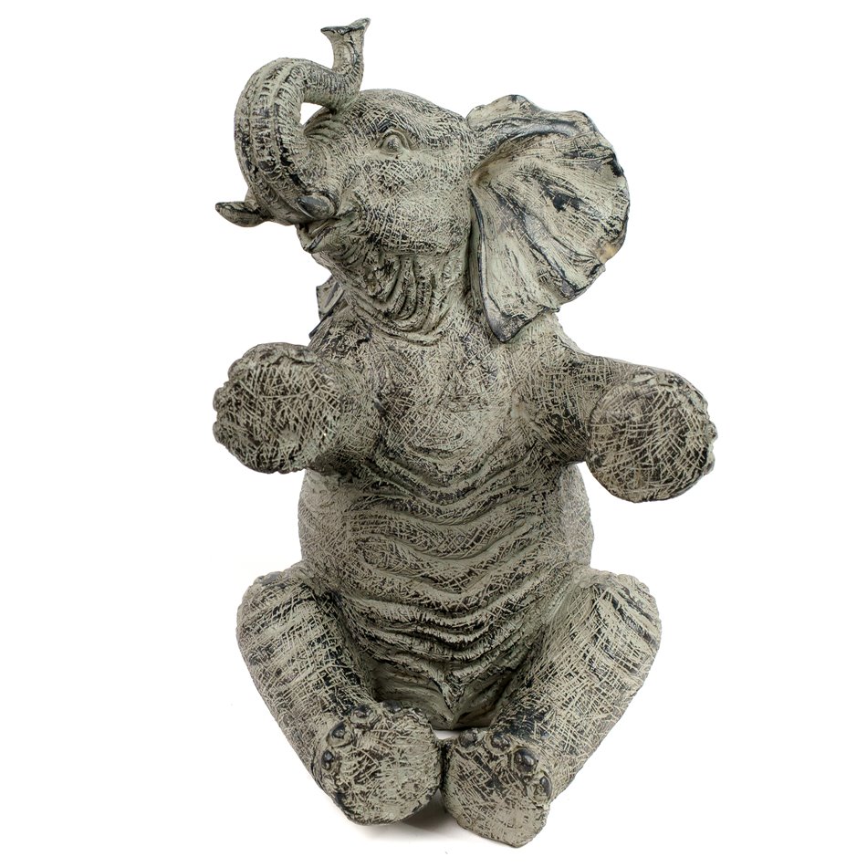 Bottle holder Elephant, grey, H24.5x16.8x23.2cm