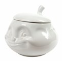Sugar bowl Sweet in white, porcelain, 400ml, H10cm, D11cm